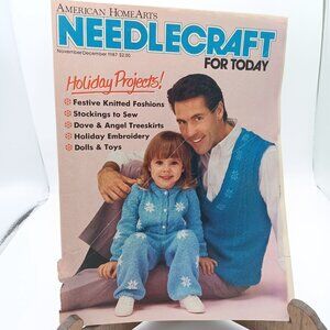Vintage Craft Patterns Magazine, Needlecraft for Today November December 1987